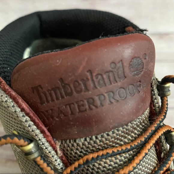 Timberland Canvas & Leather Lace Up Boots Sz 8.5 - Picture 13 of 13